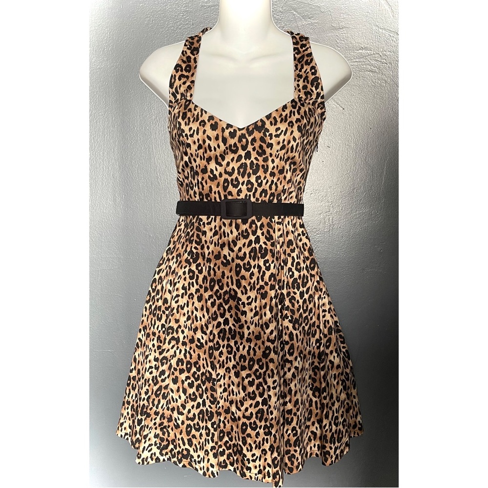 Sourpuss Leopard Print Floozy Dress